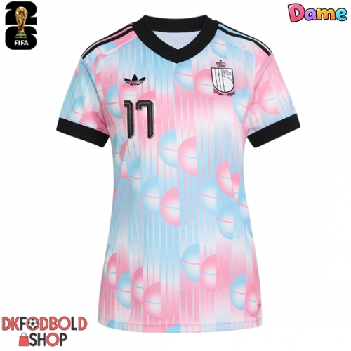 Belgien Charles De Ketelaere #17 Udebanetrøje Dame VM 2026 Kort ærmer